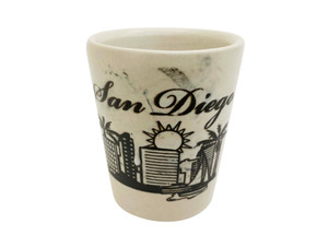 Sleek San Diego Ceramic Mini Mug in Marble Finish