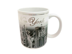 11oz B&W Skyline/Sol Cup with Silver Accents 11oz B&W Skyline/Sol Cup with Silver Accents