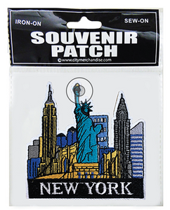 Iron-On and Sew-On Patch NY Sol/Skyline Iron-On and Sew-On Patch NY Sol/Skyline