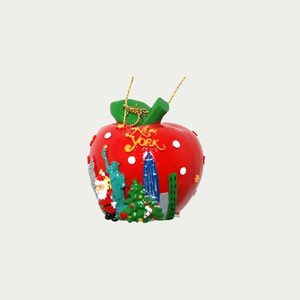 X-MAS Poly Ornament Apple with Skyline X-MAS Poly Ornament Apple with Skyline