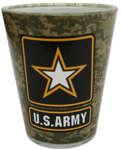 Khaki US Army Shotglass