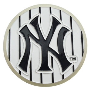 Yankees Pewter Magnet Stripes