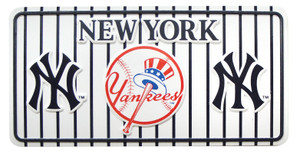 Yankee Striped Magnet Liscense Plate