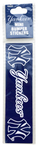 Yankees Mini Bumper Stickers Yankees Mini Bumper Stickers