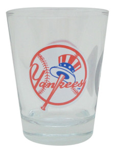 Yankees Red/Clear Shotglass Yankees Red/Clear Shotglass