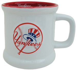 Yankees Red/White Circle Embossed Mugs Yankees Red/White Circle Embossed Mugs