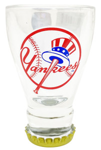 Yankees Red/White Circle Beer Shotglass Yankees Red/White Circle Beer Shotglass