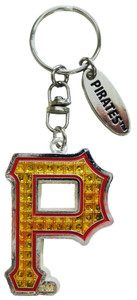 Pittsburgh Pirates P Magic Glitter Keychain Pittsburgh Pirates P Magic Glitter Keychain