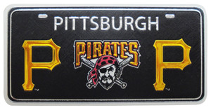 Pittsburgh Pirates Black Foil License Plate Magnet Pittsburgh Pirates Black Foil License Plate Magnet