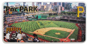Pittsburgh Pirates Stadium Foil License Plate Magnet Pittsburgh Pirates Stadium Foil License Plate Magnet