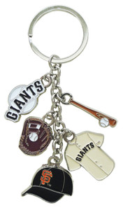 San Francisco Giants 5-Dangle Keychain San Francisco Giants 5-Dangle Keychain
