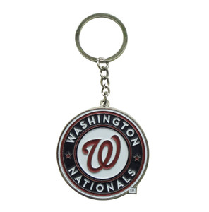 Washington Nationals 3MM Silver Keychain Washington Nationals 3MM Silver Keychain