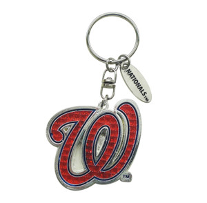 Washington Nationals W Magic Glitter Keychain Washington Nationals W Magic Glitter Keychain