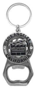 Hollywood Cinema Spinning Keychain Bottle Opener Hollywood Cinema Spinning Keychain Bottle Opener
