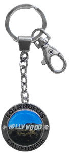 Hollywood Blue Sky Spinning Keychain Hollywood Blue Sky Spinning Keychain