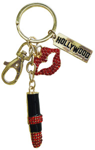 Hollywood Rhinestone Lipstick Keychain Hollywood Rhinestone Lipstick Keychain