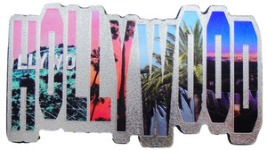 Hollywood Foil Letters Photo Magnet Hollywood Foil Letters Photo Magnet