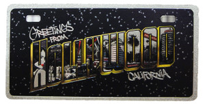 Hollywood Foil License Plate Magnet Hollywood Foil License Plate Magnet