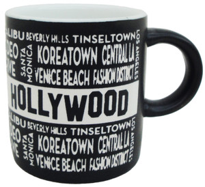 Hollywood Text Locations 4oz Mug
