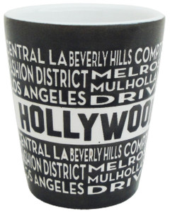 Hollywood Text Locations Shotglass