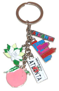 Atlanta Dangle Keyring Sky / Peach Atlanta Dangle Keyring Sky / Peach