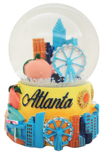 Handpainted Collage Atlanta Waterball 65mm Yellow Handpainted Collage Atlanta Waterball 65mm Yellow