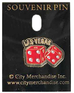 Las Vegas Casino Dices Lapel Pin Las Vegas Casino Dices Lapel Pin