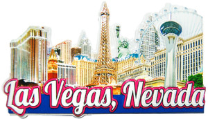 Las Vegas Poly Photo Collage Magnet Las Vegas Poly Photo Collage Magnet