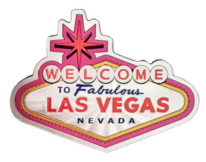 Las Vegas Metallic Welcome Sign Magnet Las Vegas Metallic Welcome Sign Magnet