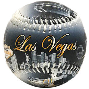 Las Vegas Baseball Skyline Toy with Gold/White Thread Las Vegas Baseball Skyline Toy with Gold/White Thread
