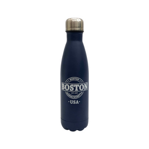 Matte Blue Steel Boston Travel Mug Bottle – sleek, insulated bottle with EST 1630 engraving for hot or cold drinks. Matte Blue Steel Boston Travel Mug Bottle – sleek, insulated bottle with EST 1630 engraving for hot or cold drinks.