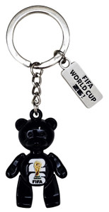 FIFA WORLD CUP 2026 BEAR KEYRING BLACK