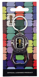 FIFA WORLD CUP 2026 BOTTLE CAP OPENER  SPINNING KEYRING BLACK