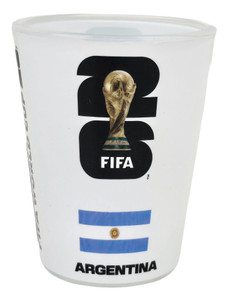 FIFA WORLD CUP 2026 CLEAR SHOTGLASS ARGENTINA FLAG