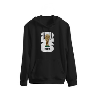 FIFA WORLD CUP 2026 HOODIE BLACK WITH WHITE LOGO