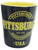 Compact Pittsburgh Black Embossed Mini Mug for On-the-Go Sipping