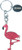 Magic Glitter Miami Flamingo Pink Keyring with Tag Magic Glitter Miami Flamingo Pink Keyring with Tag