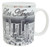 Los Angeles B&W with Silver 11oz Mug