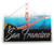 San Francisco Bridge Foil Magnet