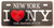 NY Empire State Black Foil Magnet License Plate