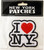 ILNY White Shaped Patch - Iron-On and Sew-On