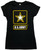 Womens Black US Army Shirt Womens Black US Army Shirt