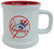 Yankees Red/White Circle Embossed Mugs