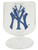 Yankees brandy glass with NY Yankees logo in the middle.
