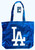 LA Dodgers Blue LA Tote Bag