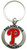 Phillies Cutout Red P Keychain