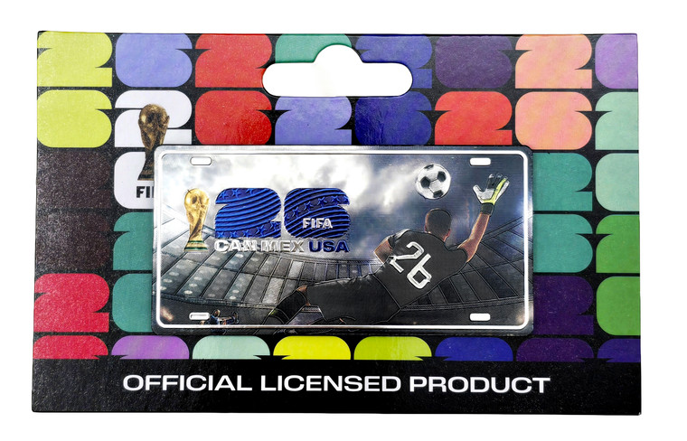 FIFA WORLD CUP 2026 LICENSE PLATE MAGNET GOALIE