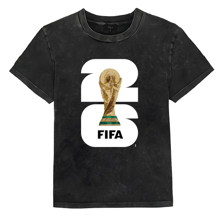 FIFA WORLD CUP 2026 STONE WASHED T-SHIRT BLACK