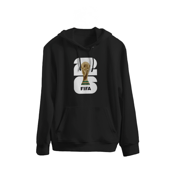 FIFA WORLD CUP 2026 HOODIE BLACK WITH WHITE LOGO