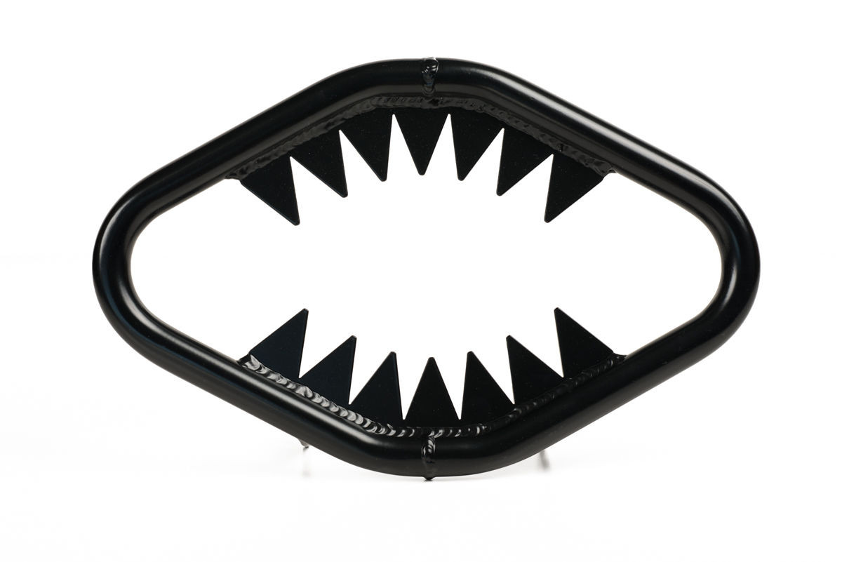 Yamaha Banshee YFZ350 8706 High Gloss Black Jaws Bumper w/ Yellow